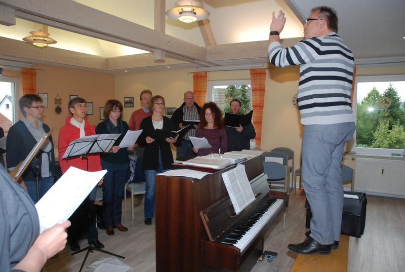 Chorleiter in Aktion